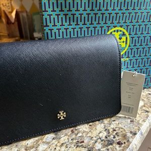 TORY BURCH BRAND NEW Black Classic Crossbody/Clutch !
